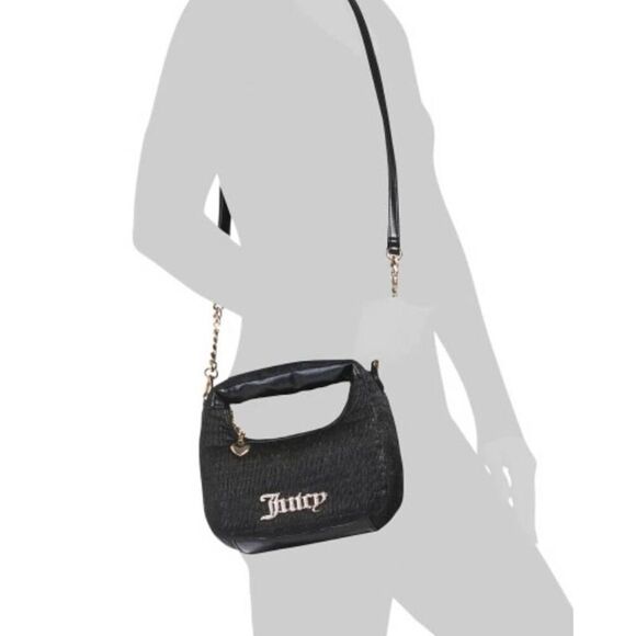 NWT~JUICY COUTURE Boxed 3 Pc. Black Sequin Crossbody Bag Set~$99 Retail Value - Picture 4 of 6